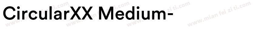 CircularXX Medium字体转换